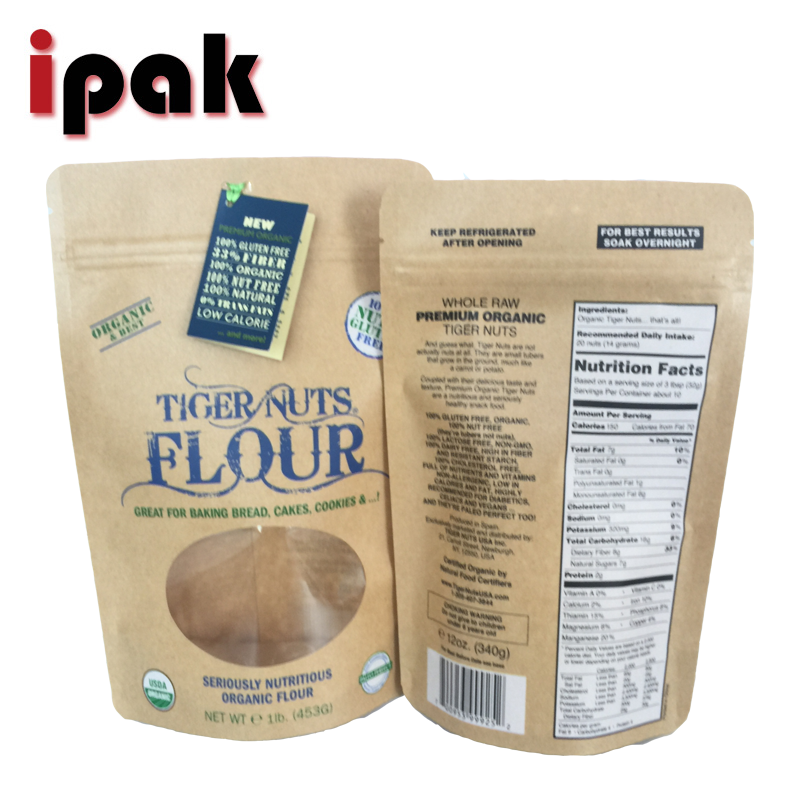 Manufacturer Heat Seal Custom Plastic Resealable Stand Up Body Scrub Packaging Bag