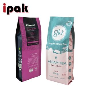 Sacs à café latéraux à soufflet 12 oz