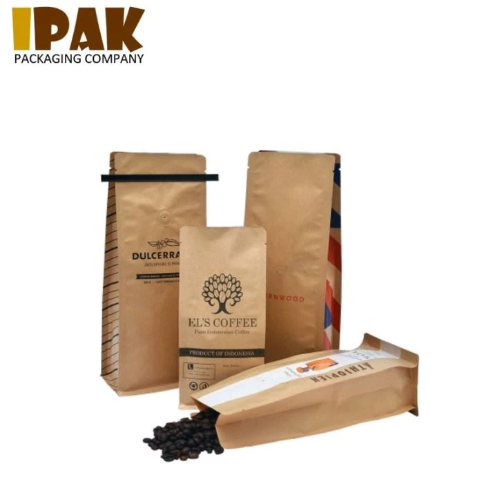 Kraft Paper Coffee Bean Packaging Bags